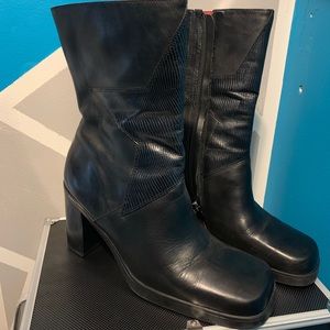 BLACK LEXY STAR TOMMY HILFIGER BOOTS